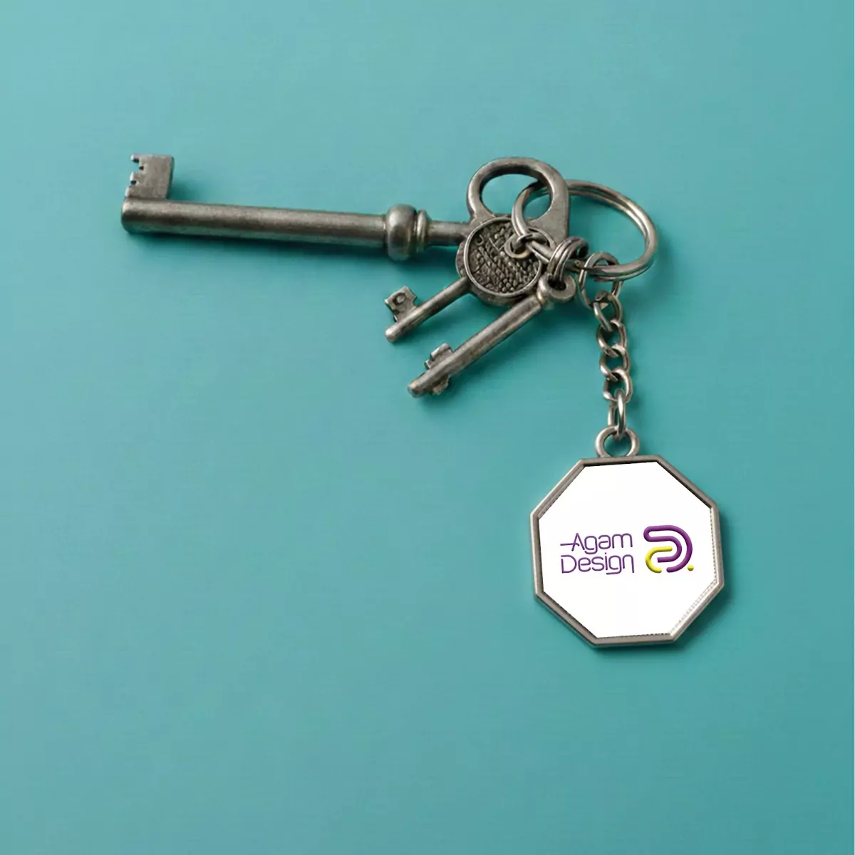 Porte-clés Octogonal — Pc.015