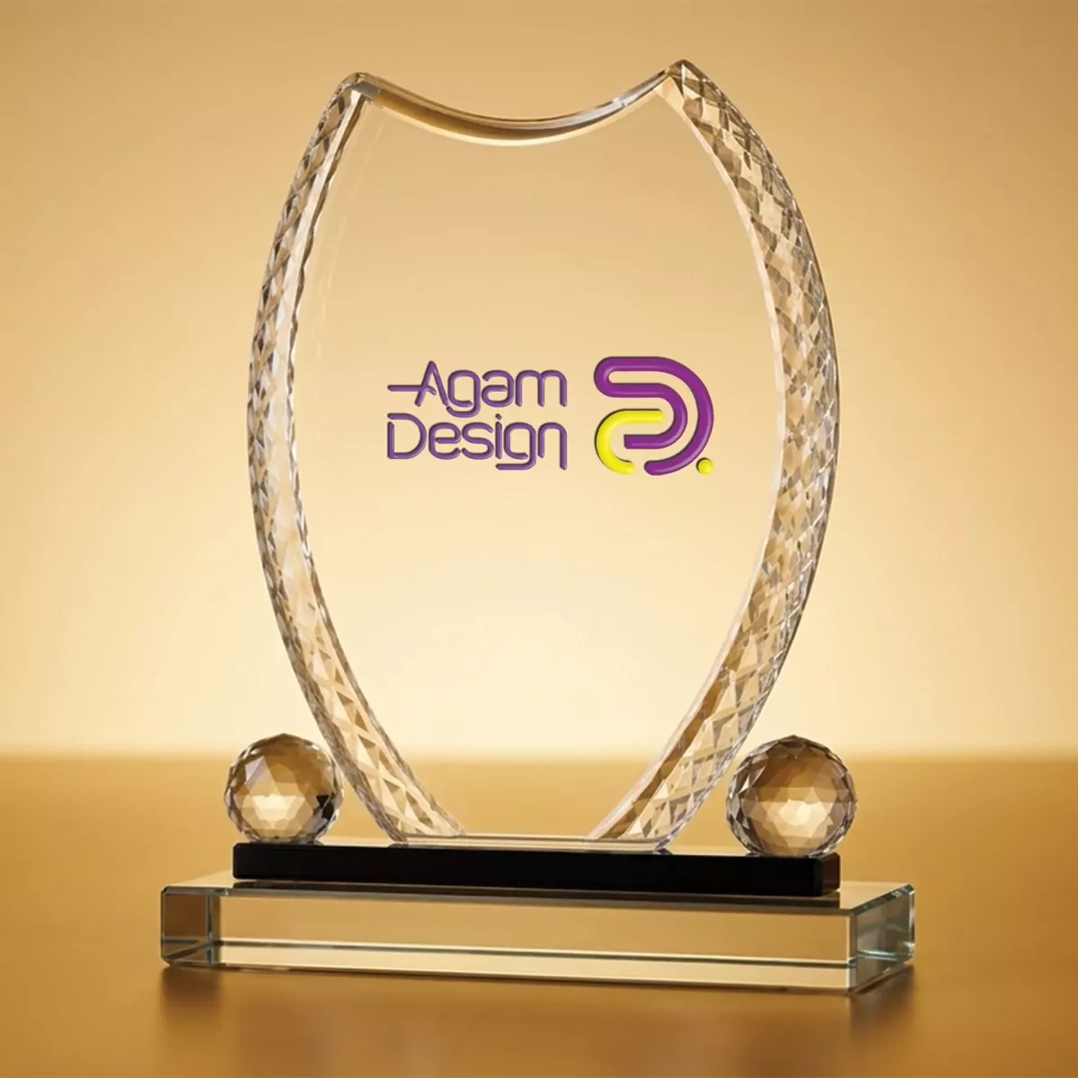 Trophée Cristal Ovalisé — TC.023