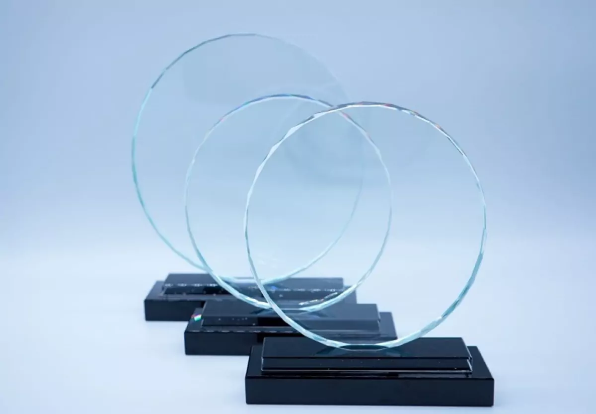 Trophées Ronds en cristal, 3 tailles à Casablanca